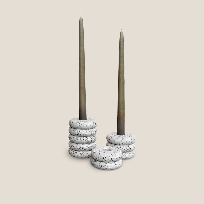 Copenhagen Stacked Candle Holder Set